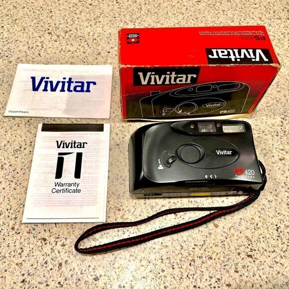 Vintage Vivitar PS420 35mm Film Camera - Panorama Tested-Works~Used On TV Show - Picture 1 of 11